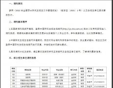 长江大学2022年研究生招生调剂公告
