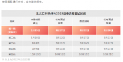 北京大学汇丰商学院EMBA23级提前面试时间批次